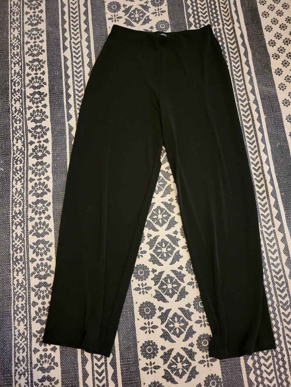 Alfani Spandex Stretchy Pants Size L Black